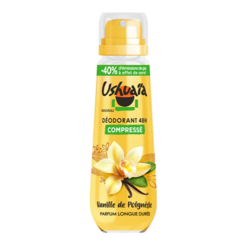 Desodorante comprimido 100ml aroma de baunilha polinésia - USHUAIA