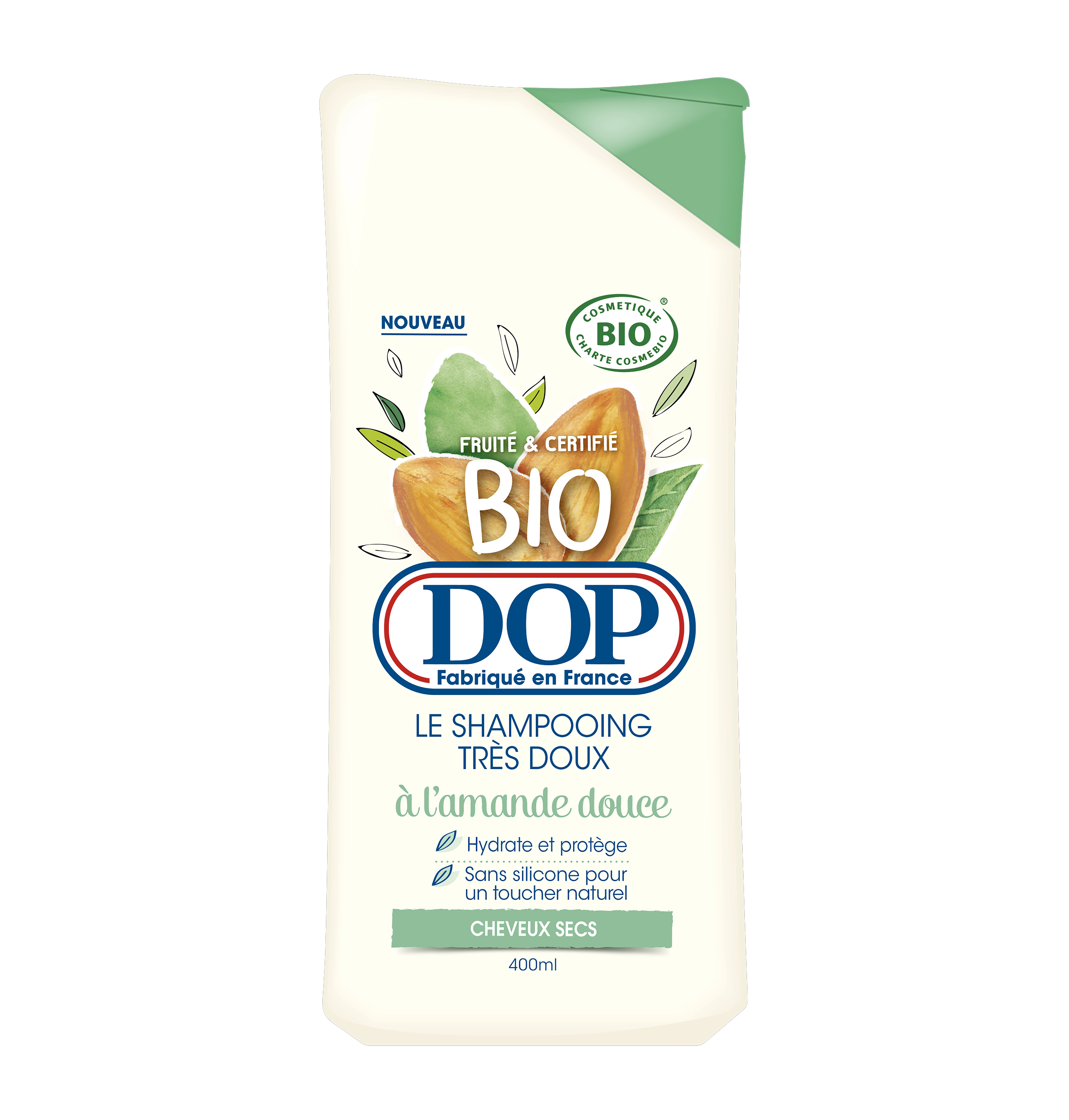 Shampooing à l'amande douce bio 400ml - DOP