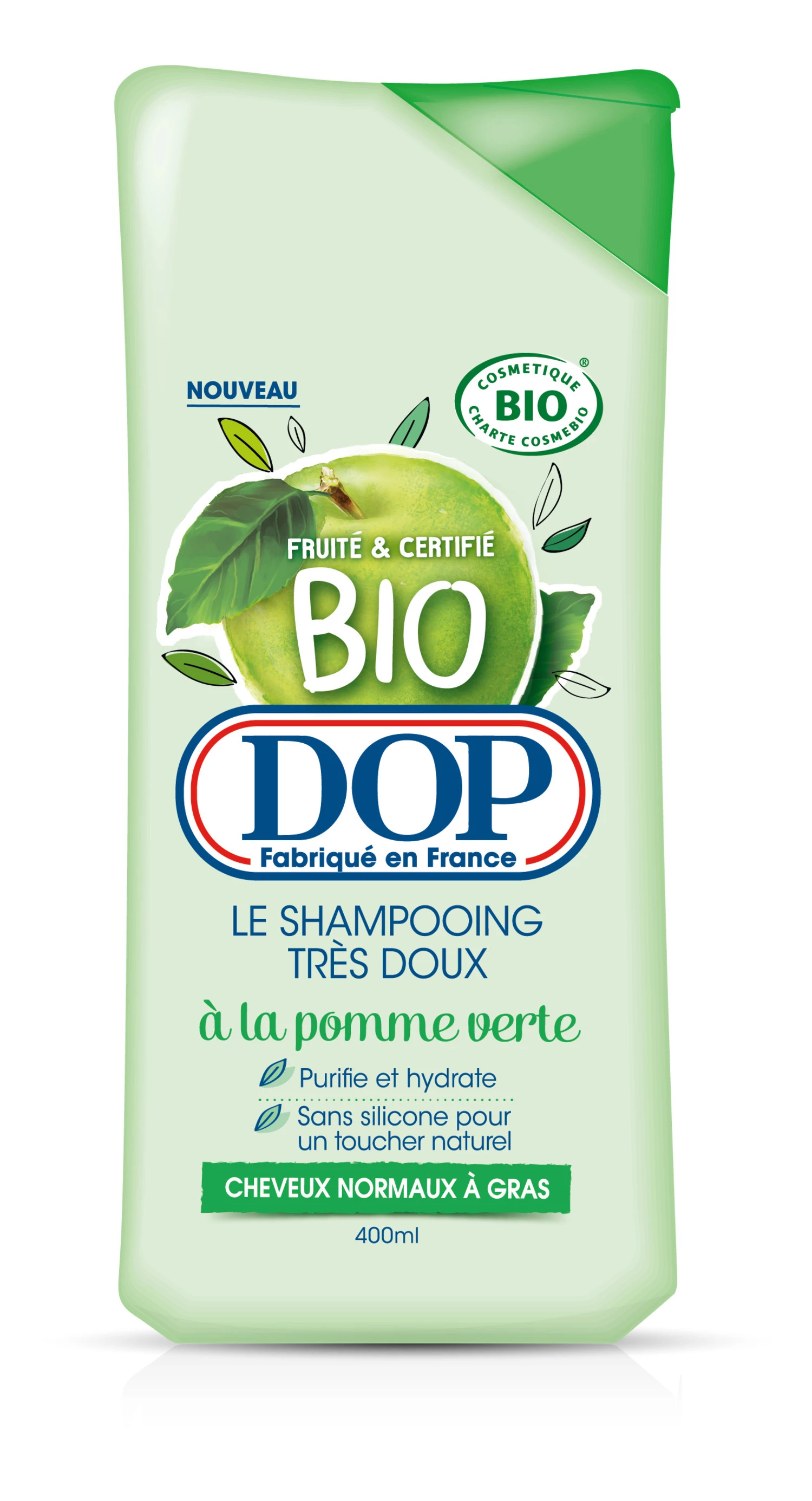 Shampooing à la pomme verte bio 400ml -  DOP