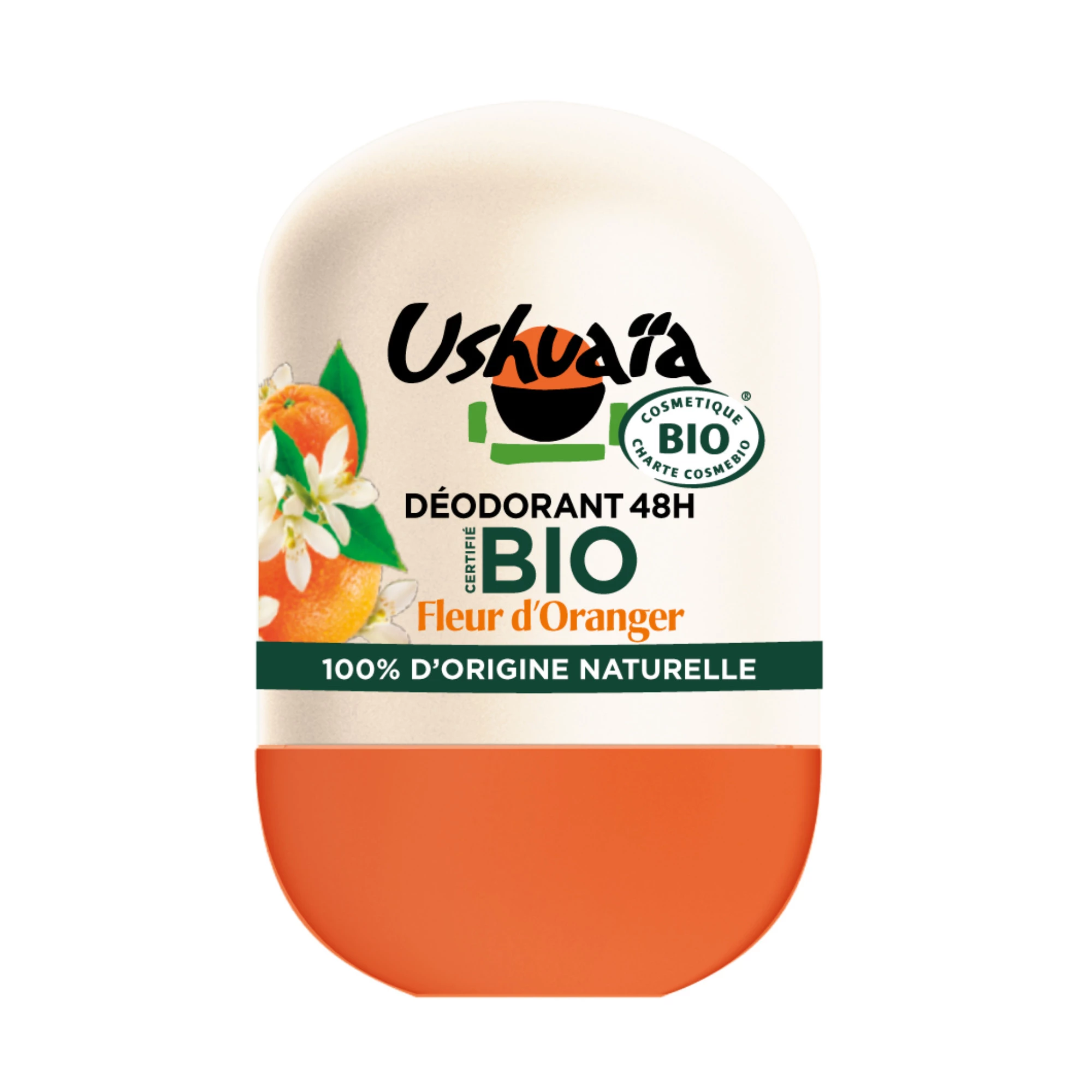 Desodorante roll-on orgânico flor de laranjeira 50ml - USHUAIA