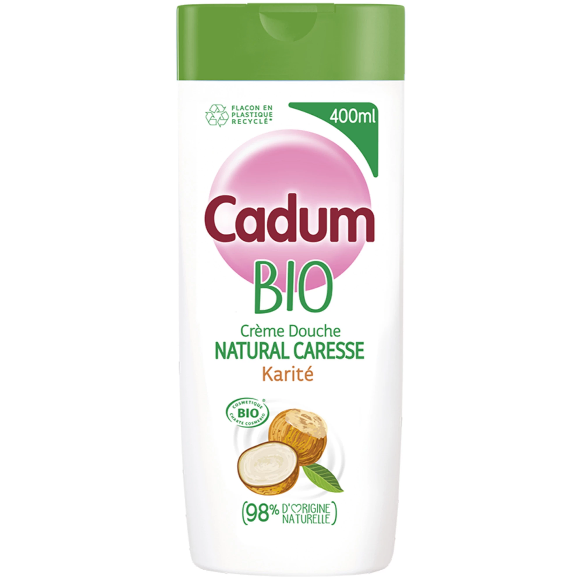 Gel de banho orgânico com manteiga de karité Natural Caress - CADUM