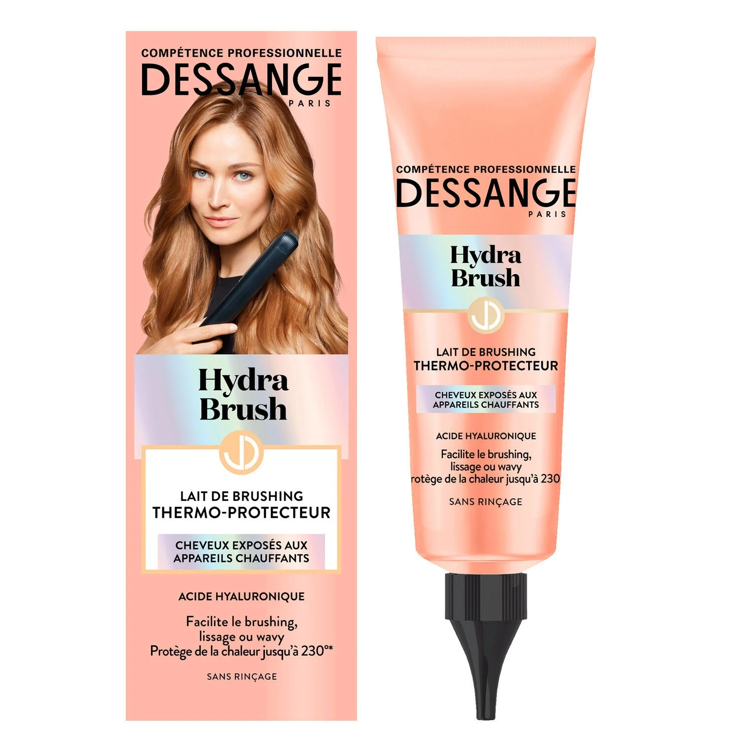 Hydra Brush Thermo-Protective Hair Drying Milk, 125ml - DESSANGE