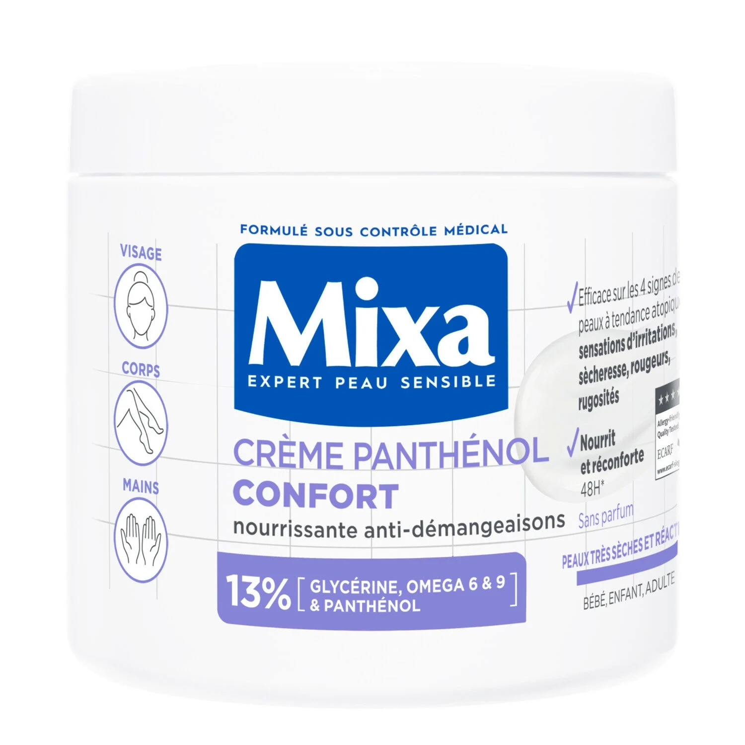 Pantenol Confort Crema Multiusos 400ml - MIXA