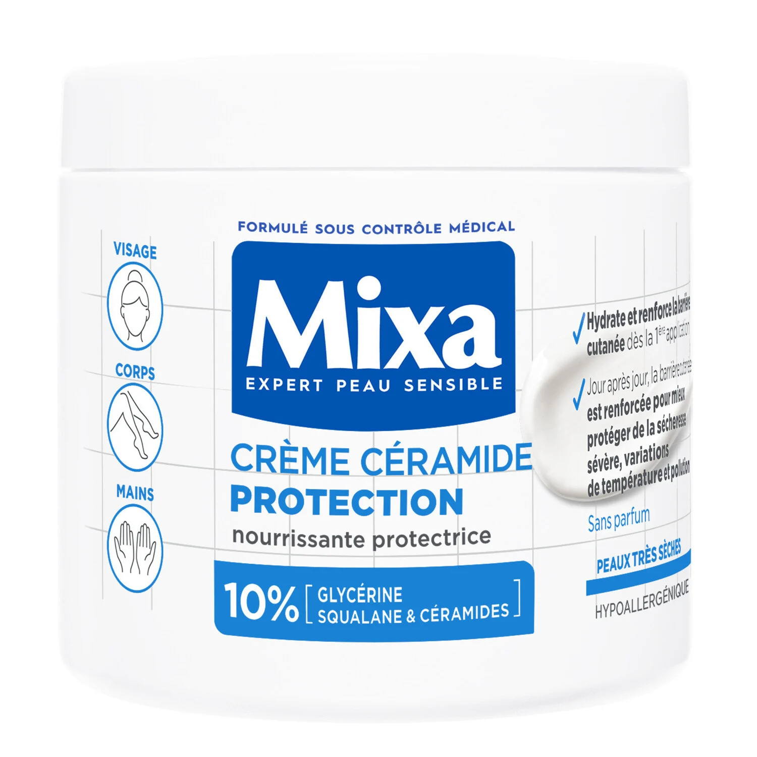 Vaso da 400 ml Ceramide Bleu Mixa