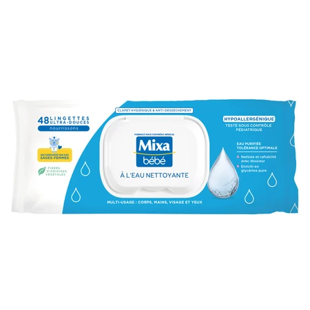 Mixa Bb Water Wipes 48pc