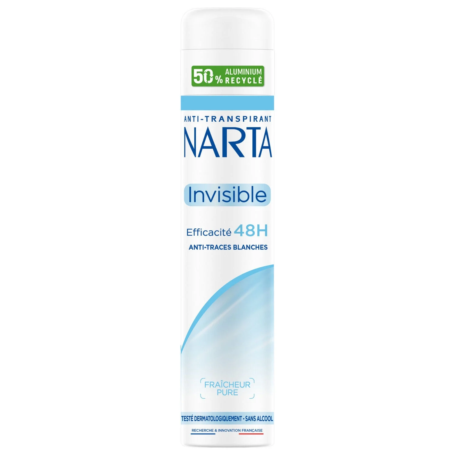 Déodorant Invisible Anti-Traces Blanches 48H 200ml - NARTA