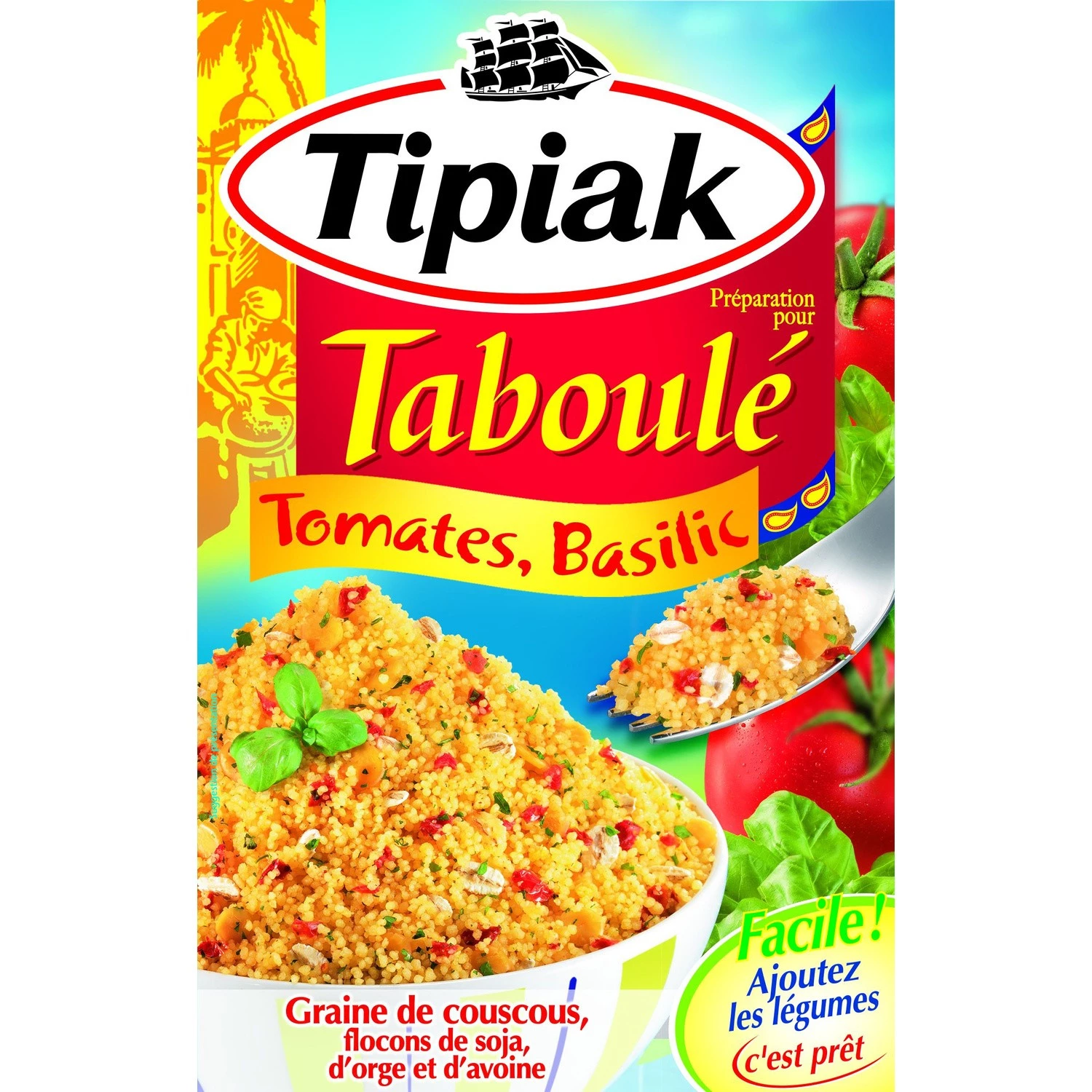 Préparation pour taboulé tomates & basilic 2x175g - TIPIAK