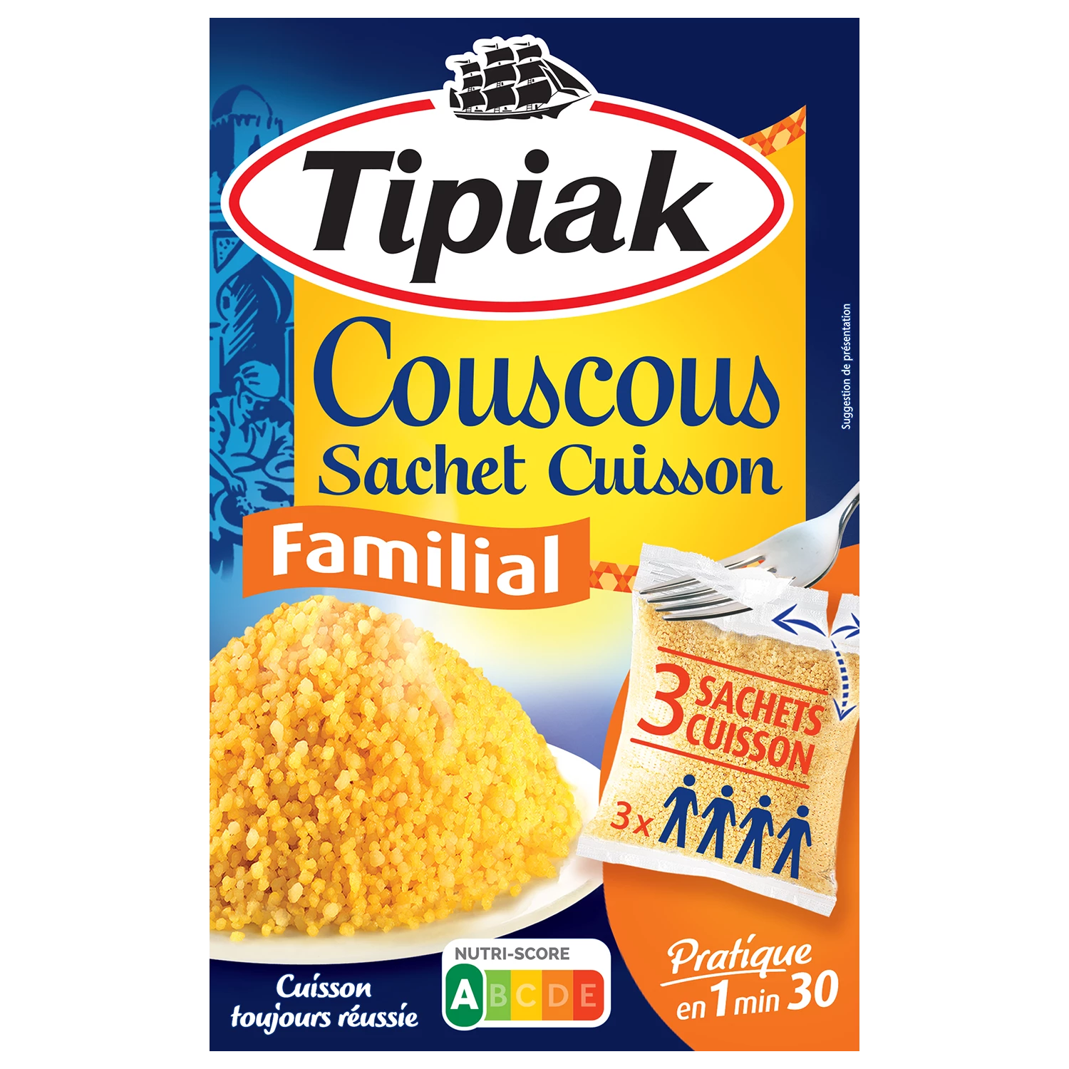 Couscous familial 3x210g - TIPIAK