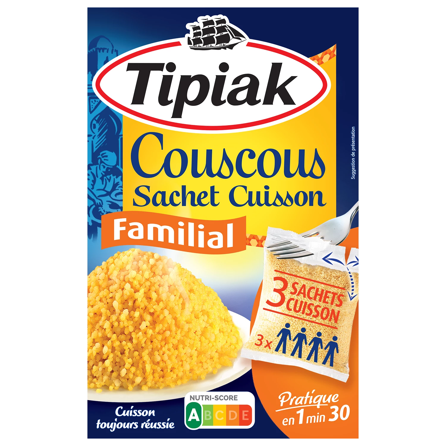 Кус-кус семейный 3x210г - TIPIAK