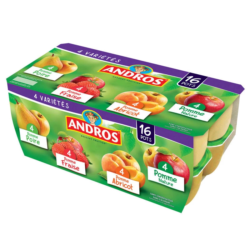 Compote Panache 16x100g - ANDROS