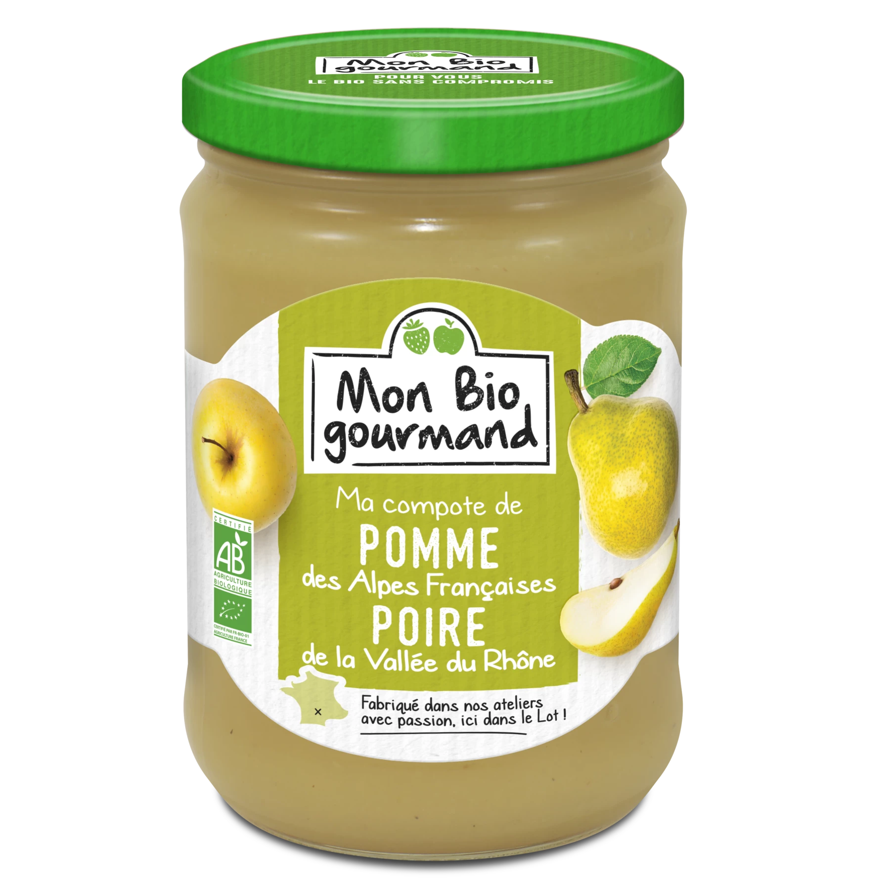 Mbio Gourm Apfel Birne 580g