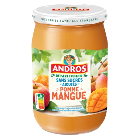 Apple Mango Compotes 650g - ANDROS