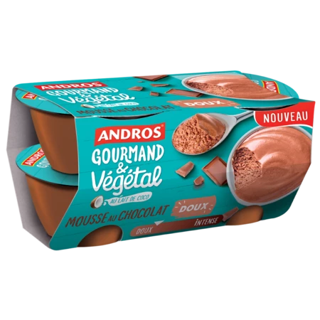 Mousse De Verduras De Chocolate Dulce - ANDROS