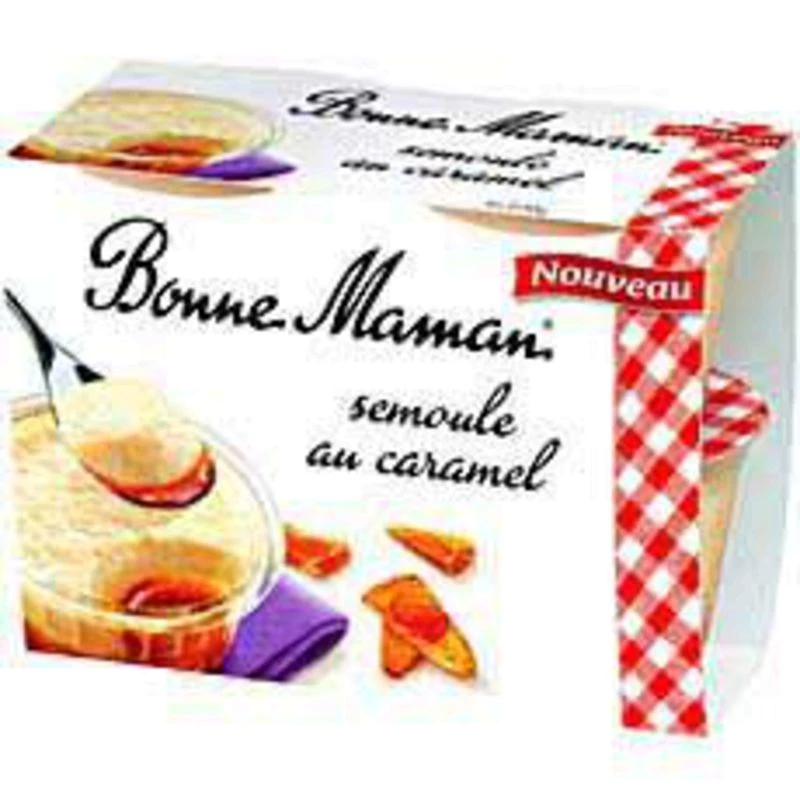 Semoule Caramel 4x100g - BONNE MAMAN