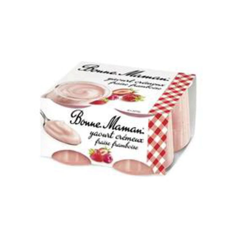 Yaourt crémeux Fraise/framboise 4x125g - BONNE MAMAN