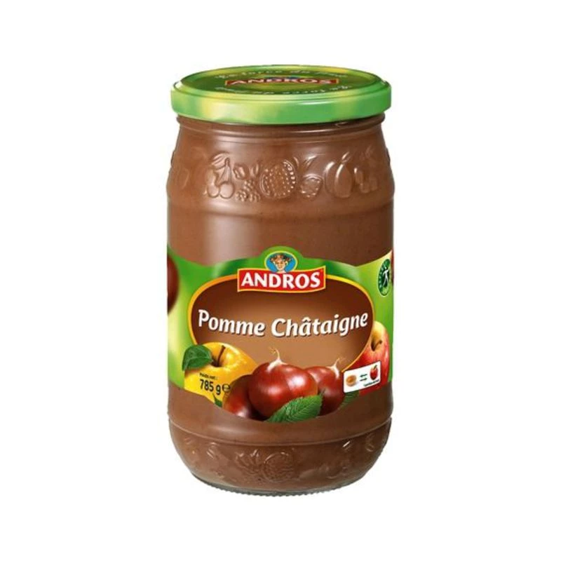 Compote pomme châtaigne 785g -ANDROS