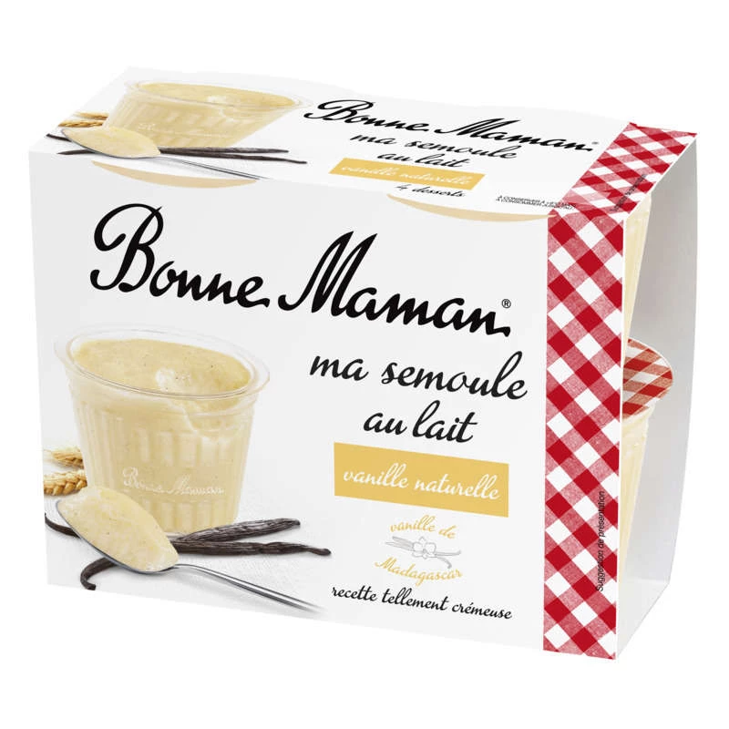 Bm Vanilla Semolina 4x100g