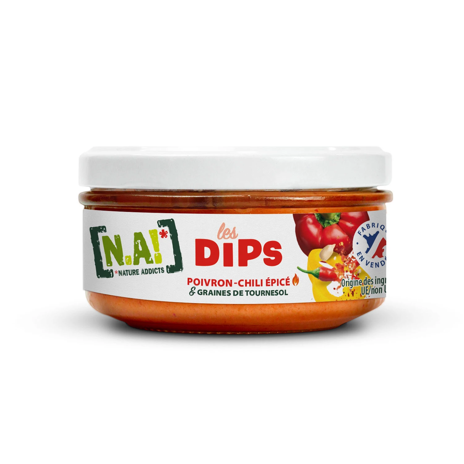 Spicy Chili Pepper & Sunflower Seed Dips, 140g - N.A!
