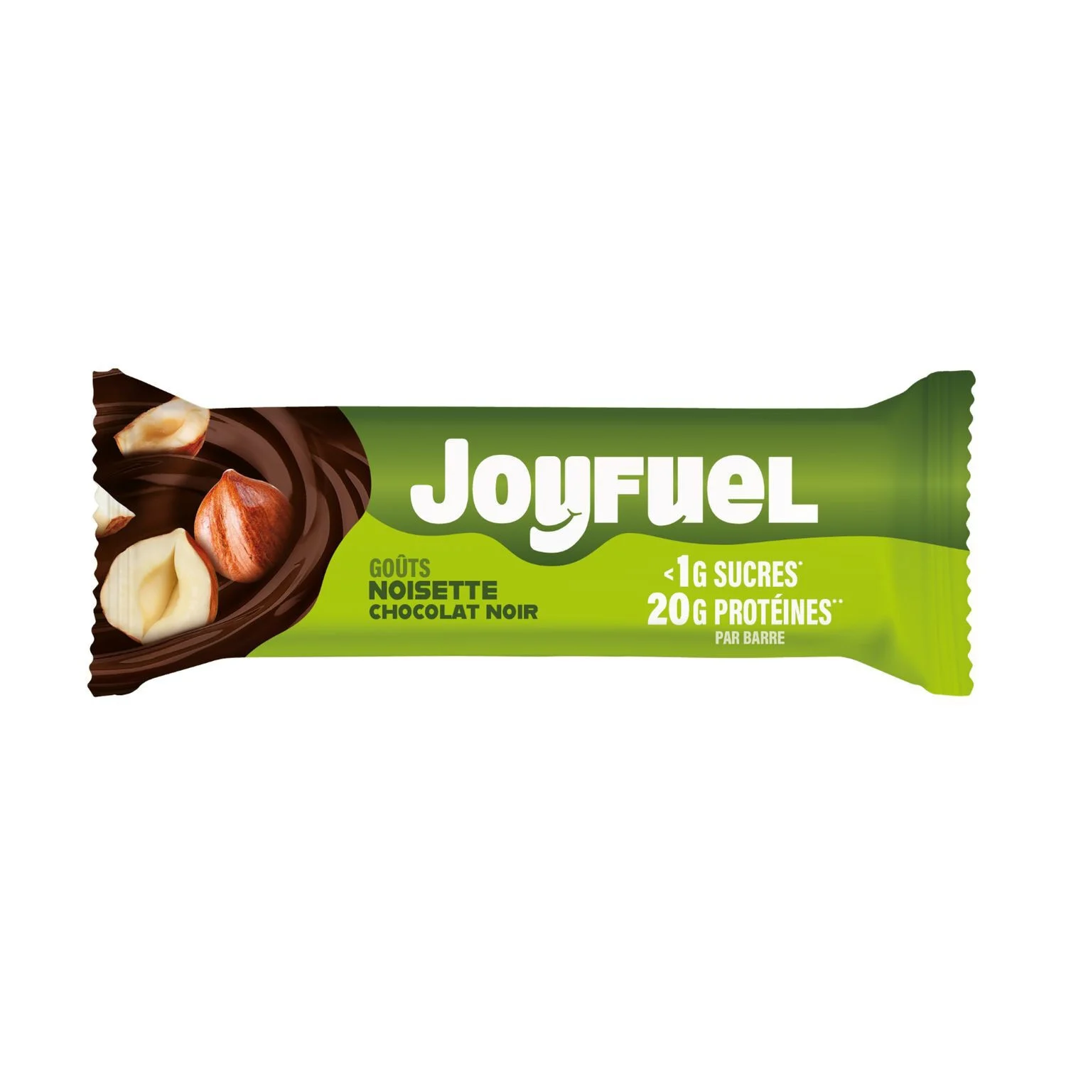 Dark chocolate hazelnuts hyperprotein bar 55g - JOYFUEL