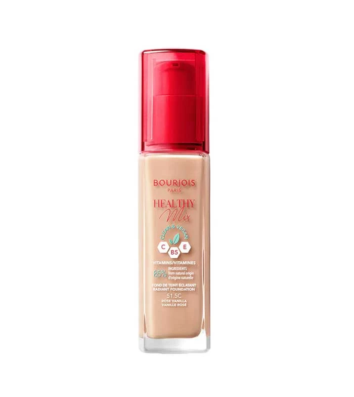 Healthy Mix Vegan Fond De Teint 16h 051,5c Rose Vanilla 30ml - Bourjois