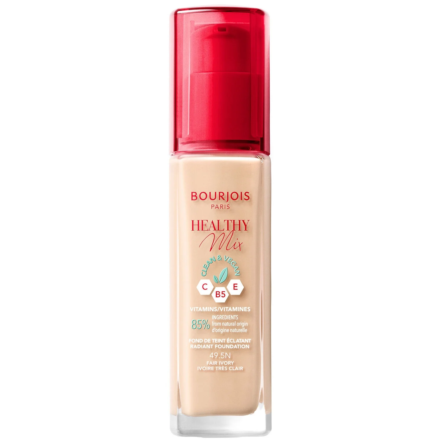 Fond De Teint 49,5 Ivoire Pale Mix Clean 300ml - Bourjois