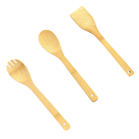 Lot Ustensiles Bamboo