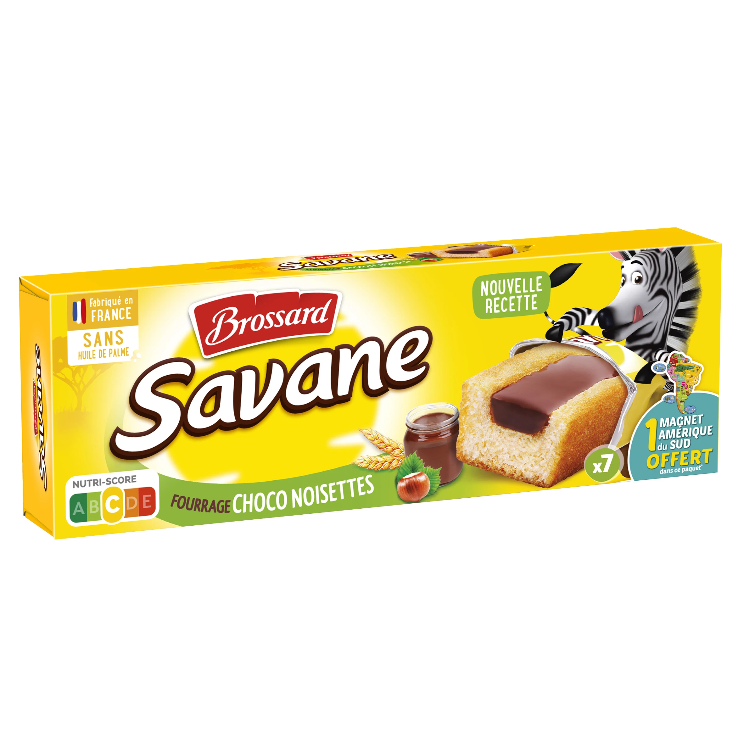 Savane Cocoa Hazelnut Cakes 7x27g - Brossard