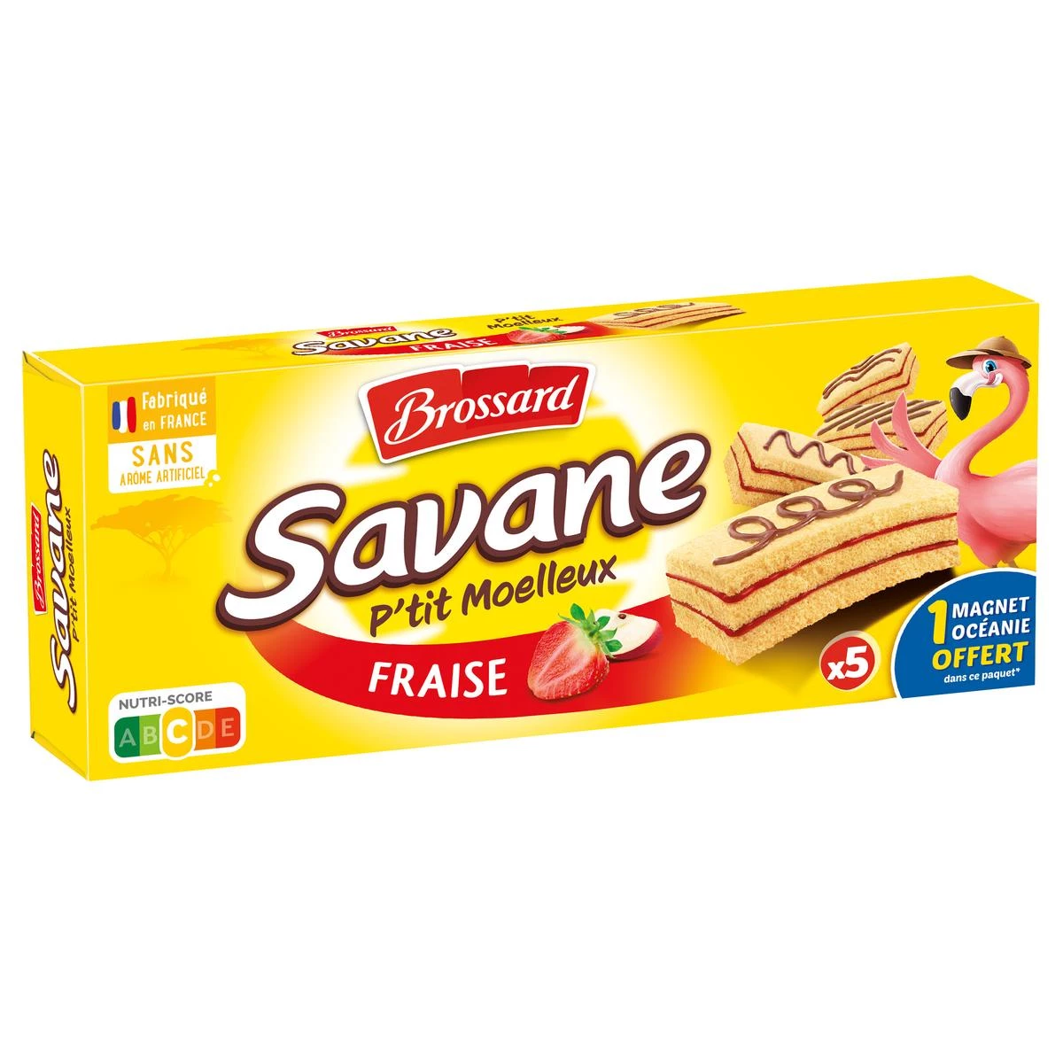 Petit Moelleux with Strawberry Savane 135g - BROSSARD