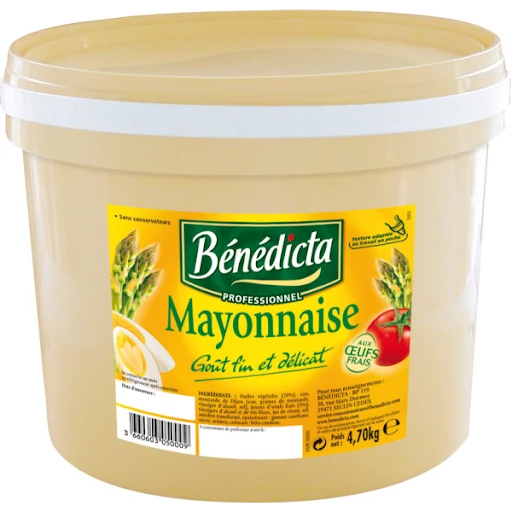 Mayonnaise 4.7kg - BÉNÉDICTA