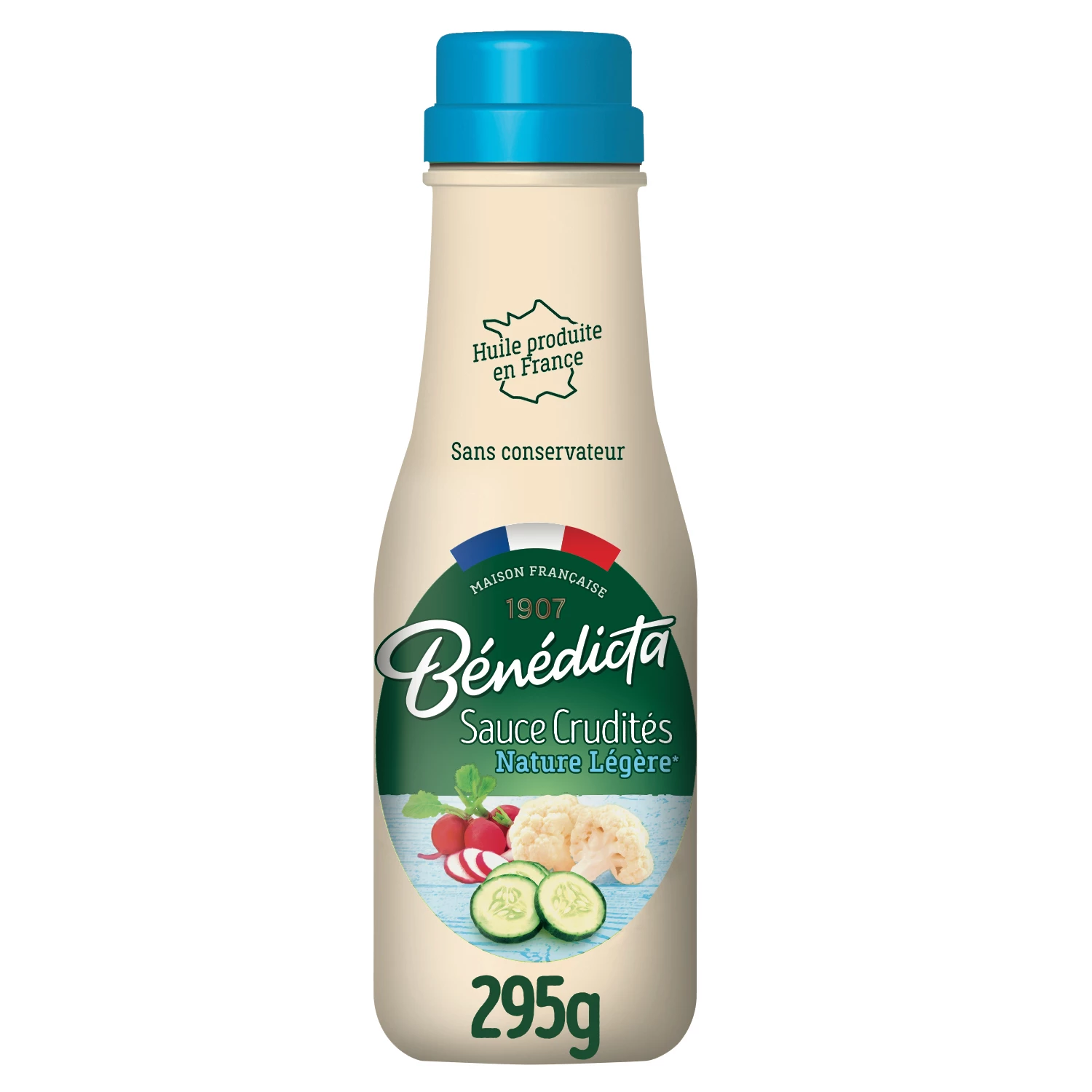 Leichte natürliche Rohkostsauce, 295 g - BENEDICTA