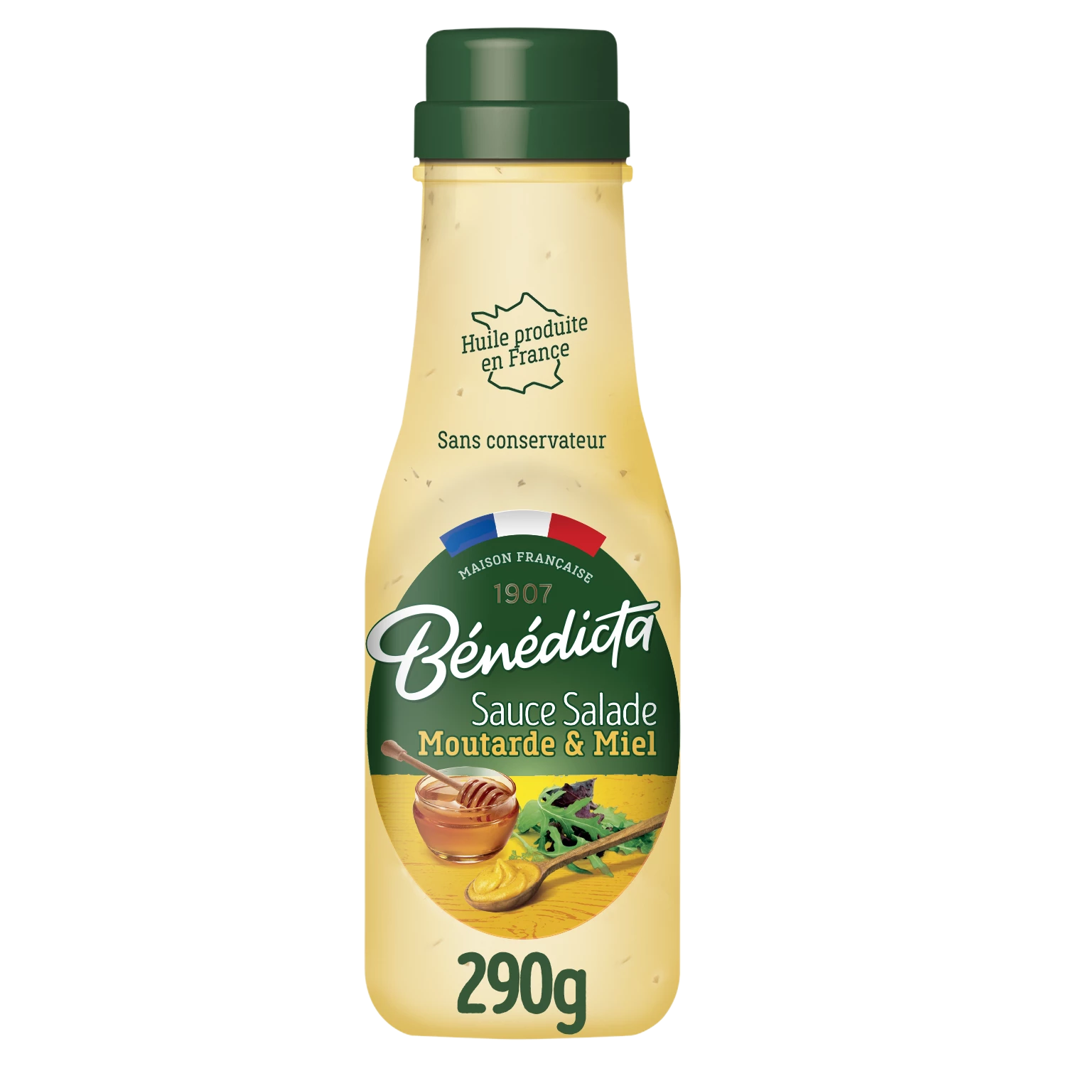 Sauce Salades Moutarde Miel,  290g - BENEDICTA