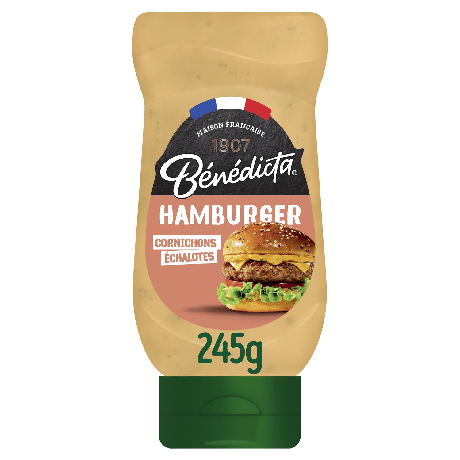 Sauce hamburger aux cornichons et échalotes 245 g - BÉNÉDICTA
