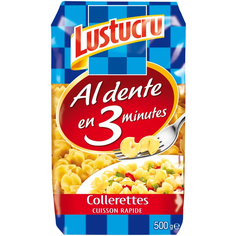 Pâtes Collerettes, 500g - LUSTUCRU