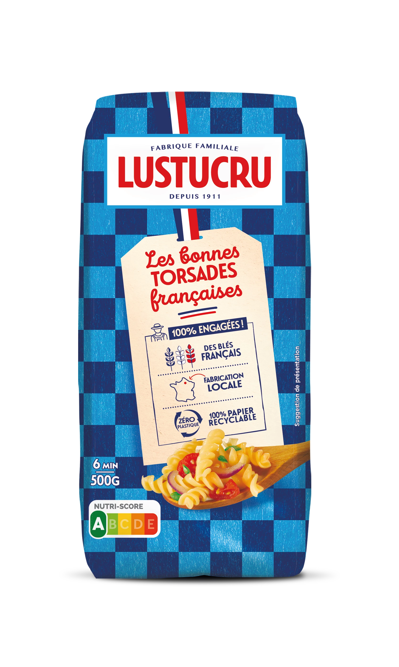 Twists-pasta, 500 g - LUSTUCRU