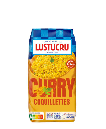500g Coquillettes Curry Lustu