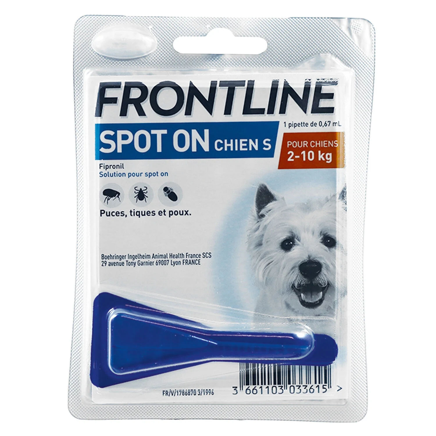 10kg Frontline Ch Mn Pip X1 - Frontline