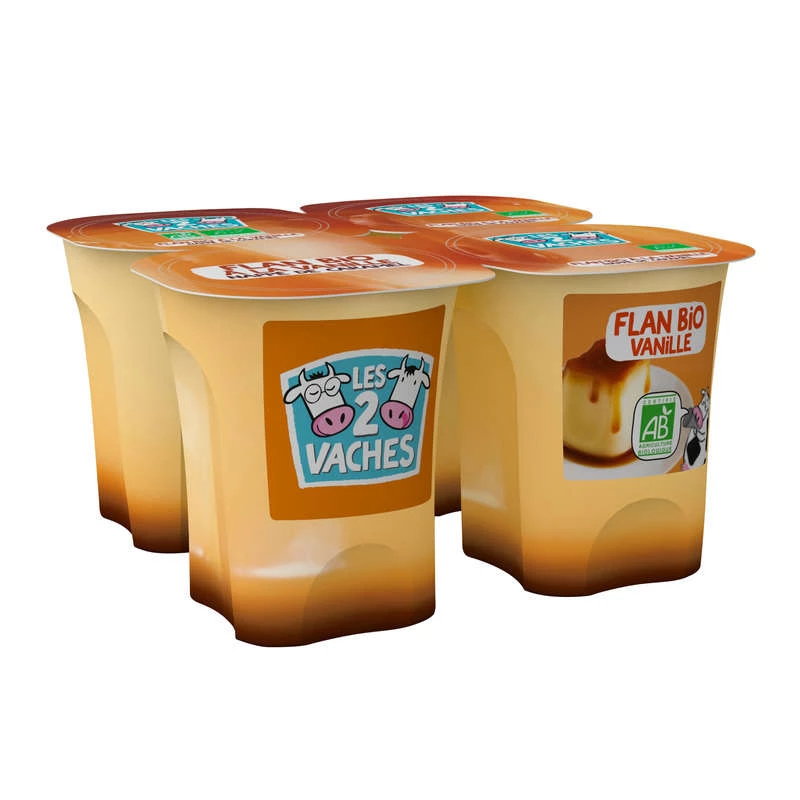 Flan Bio 4x100g - LES 2 VACHES