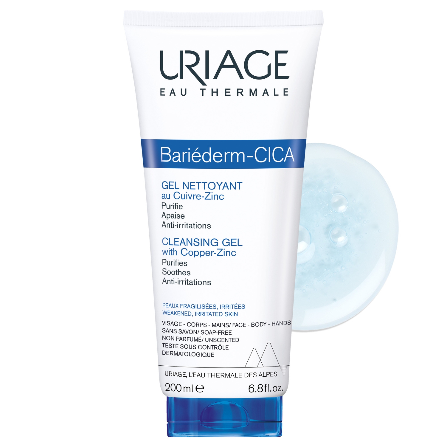 Bariéderm CICA Gel nettoyant 200ml - URIAGE