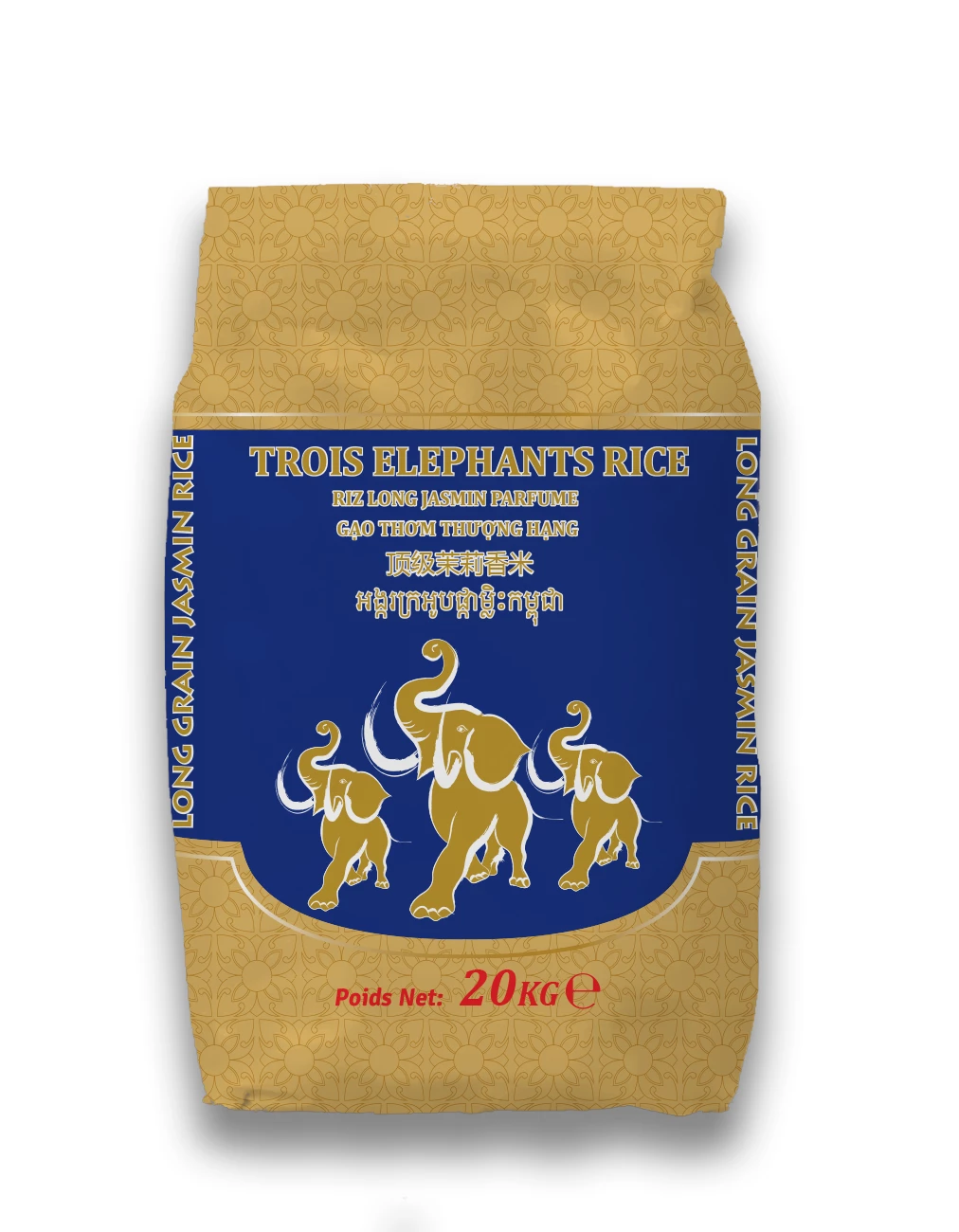 Long rice flavored jasmine 20kg - TROIS ELEPHANTS