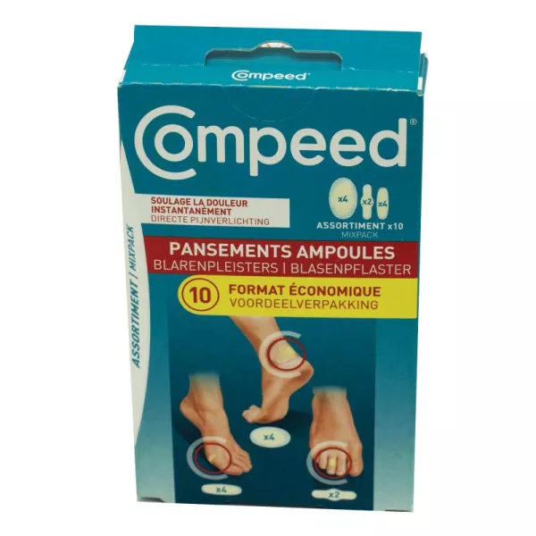 COMPEED Ampoules Assortiment // format économique 10 pansements - PERRIGO