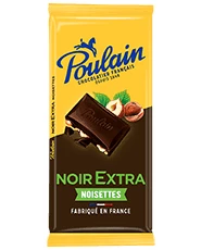 Плитка темного шоколада Extra с фундуком 2x100г - POULAIN