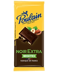 额外榛子黑巧克力棒 2x100g - POULAIN