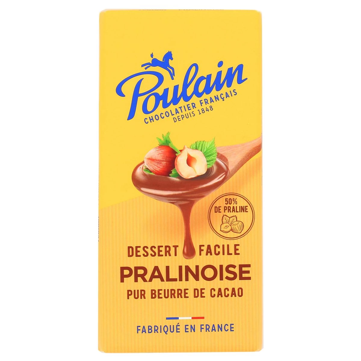 Tavoletta di cioccolato dessert pralinato pralinoise 180g - POULAIN