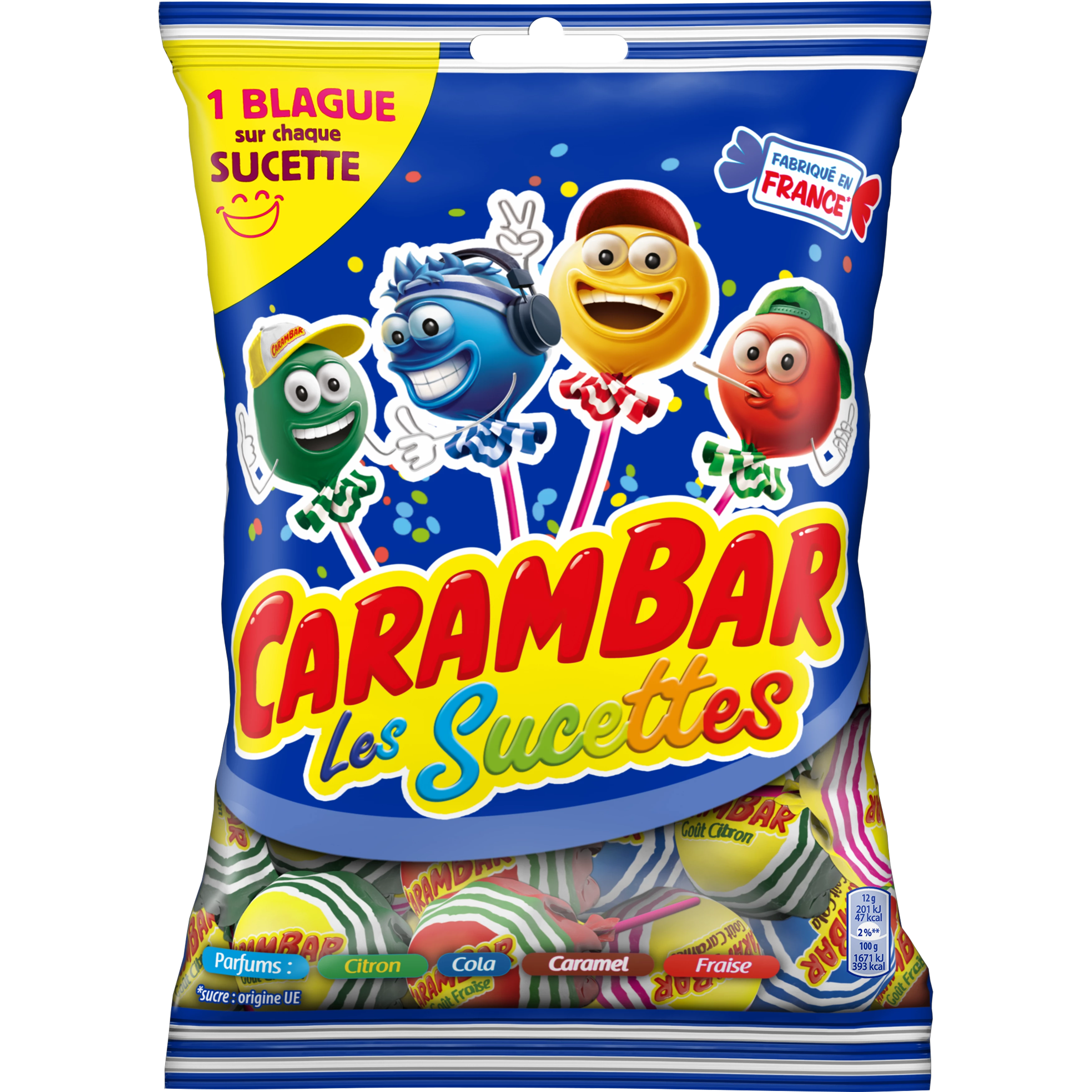 Carambar Sucettes Family; 156g - CARAMBAR