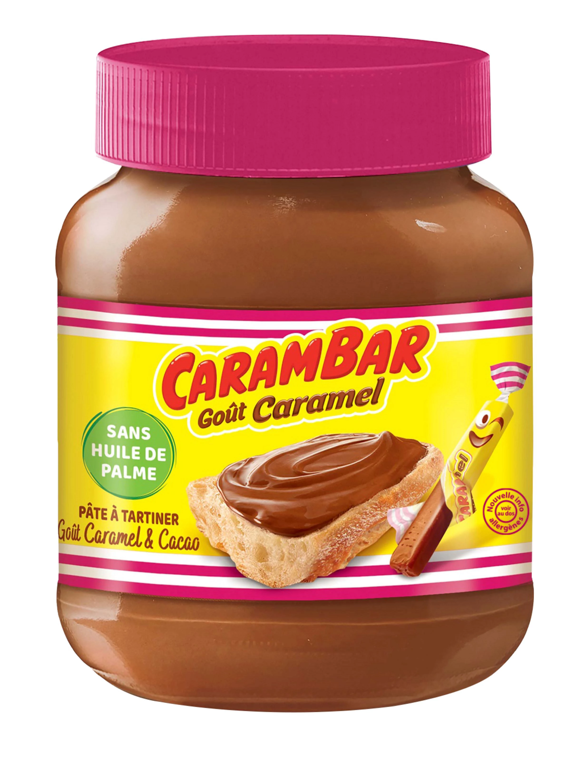 Creme para Barrar Sabor Caramelo e Cacau 350g - CARAMBAR