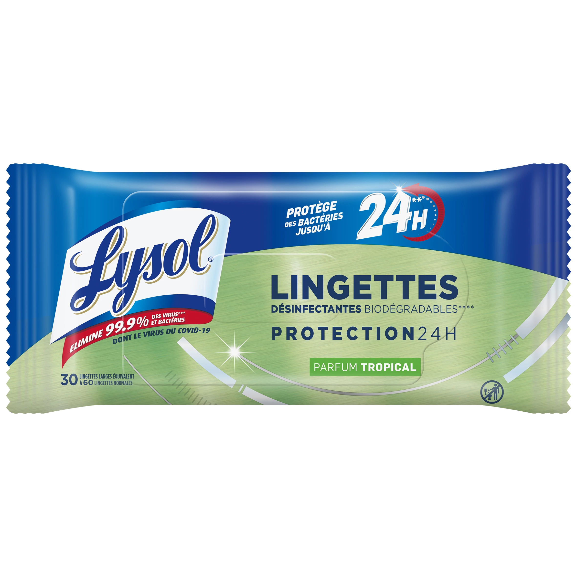 Lysol Lingette X30 24 ساعة تروبيكا