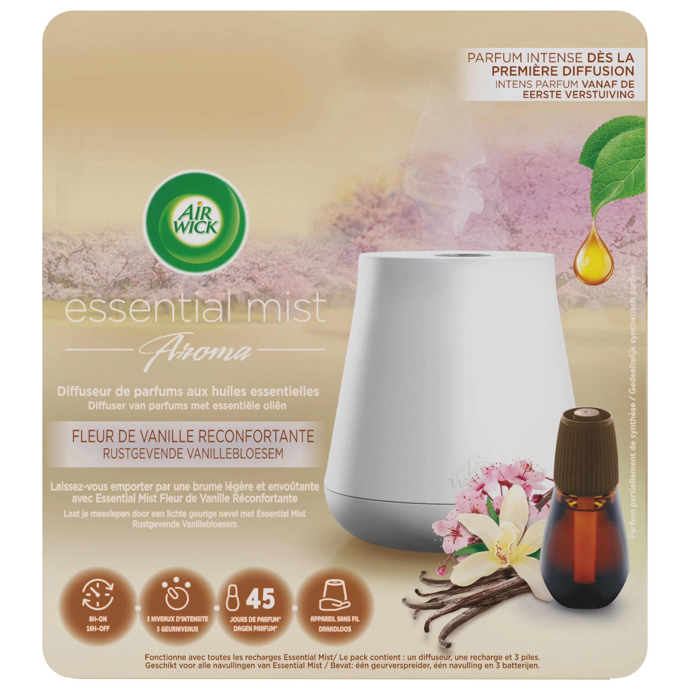 Vanilla Flower Essential Mist Diffuser - AIR WICK