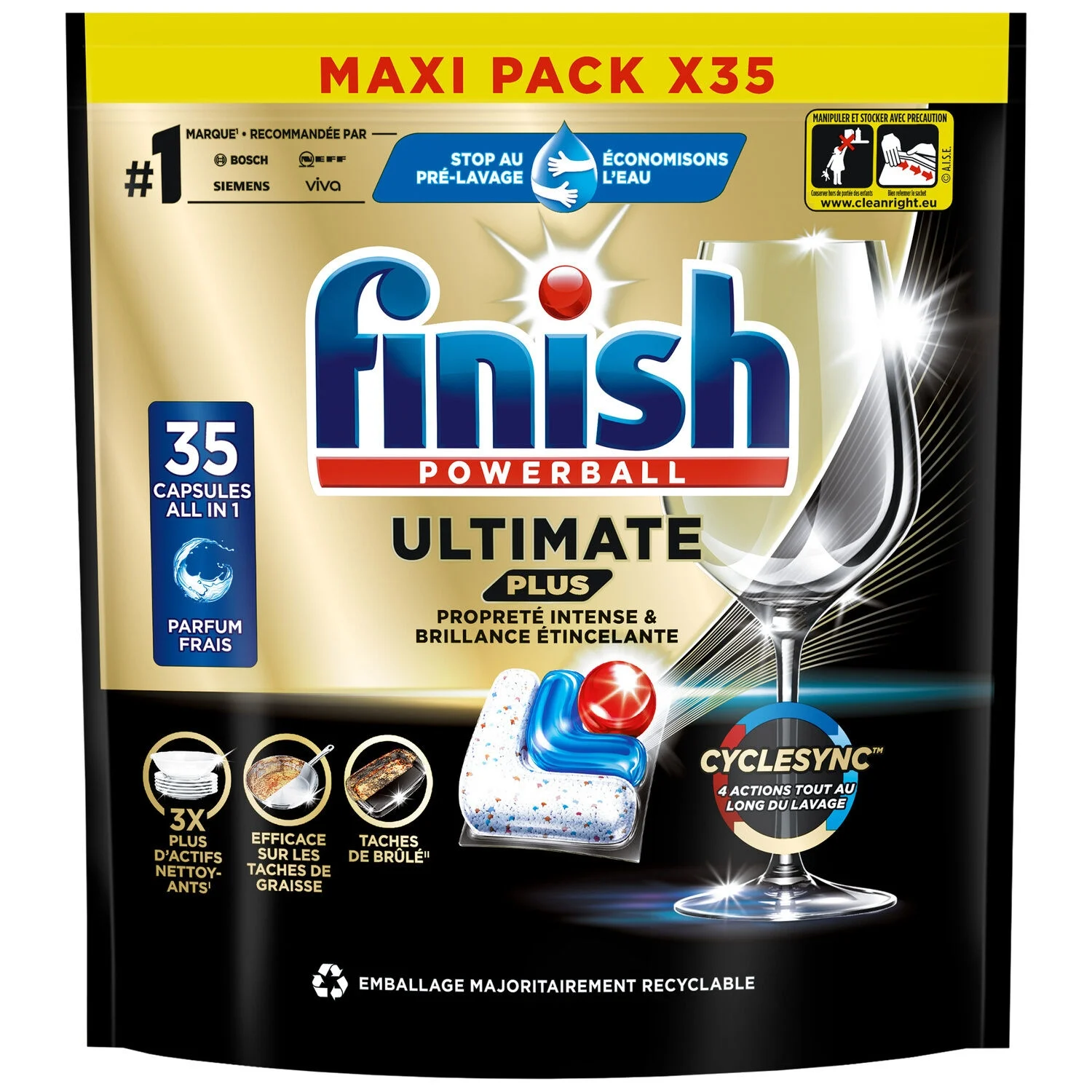 Ultimate Plus X35 Dishwasher Capsules - Finish