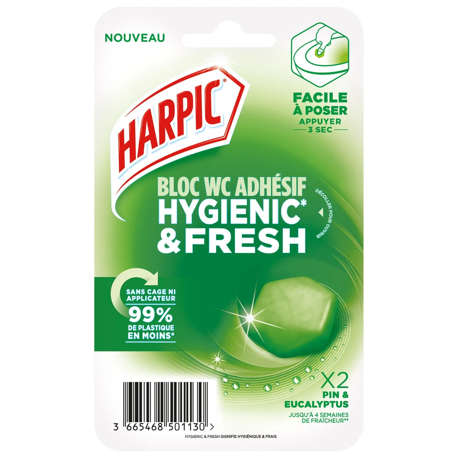 Blue Wc Hygienic & Independence Pin & Ecayptus Bloc - Harpic