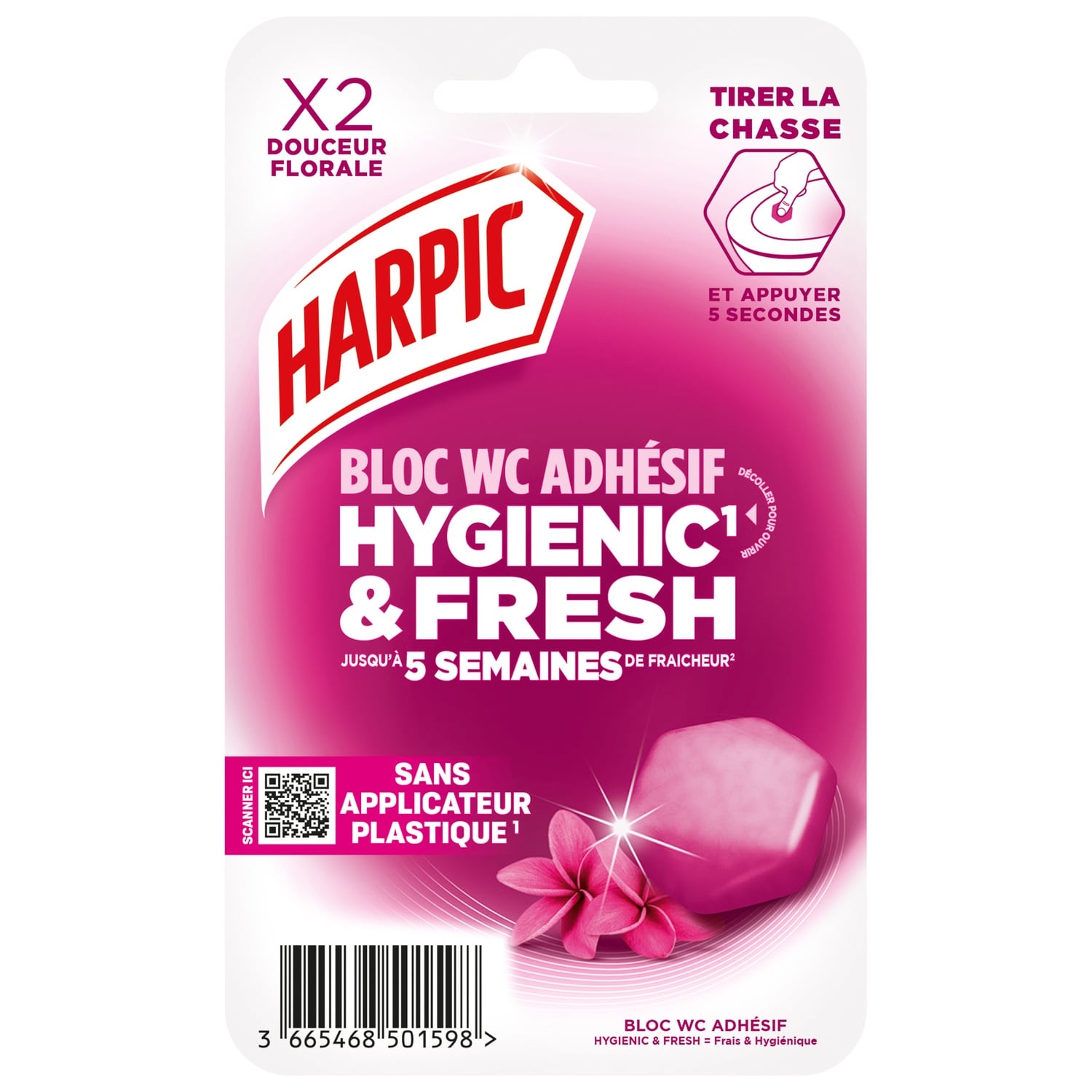 Hygienic & Fresh Douceur Florale X2 - HARPIC
